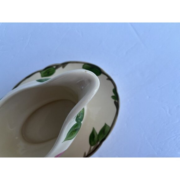Franciscan Desert Rose Gravy Boat Made in England w/ Attached Drip/Underplate - Picture 9 of 13